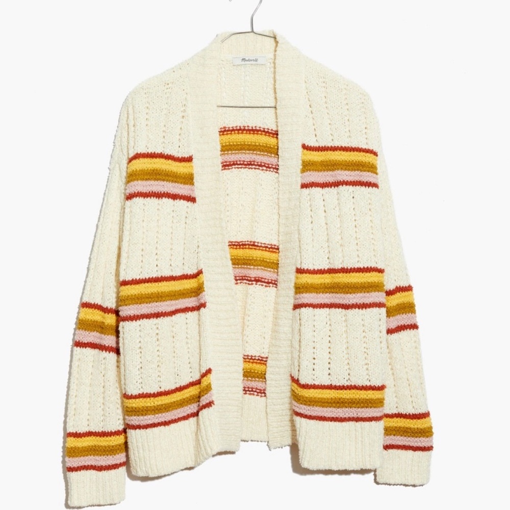 NWOT Madewell Striped Diaz Cardigan